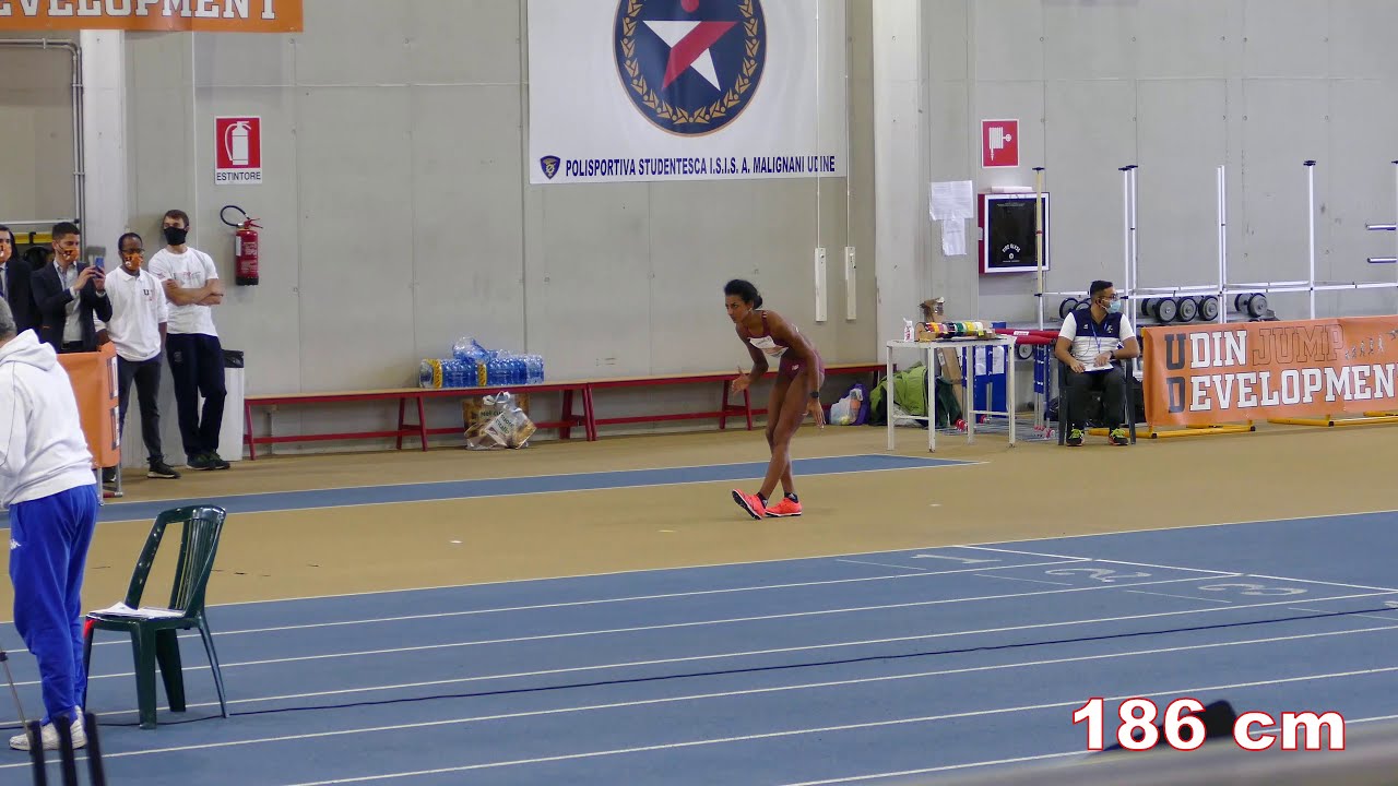 Erika Furlani (ITA) 182 cm High Jump W 5. Place UDIN JUMP DEVOLEPMENT Udine 2021