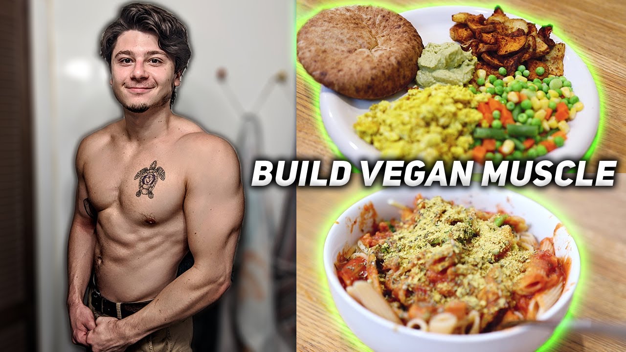 What Does A 215lb Vegan Bodybuilder Eat In A Day? | Full Day Of Eating (3500 Calories)