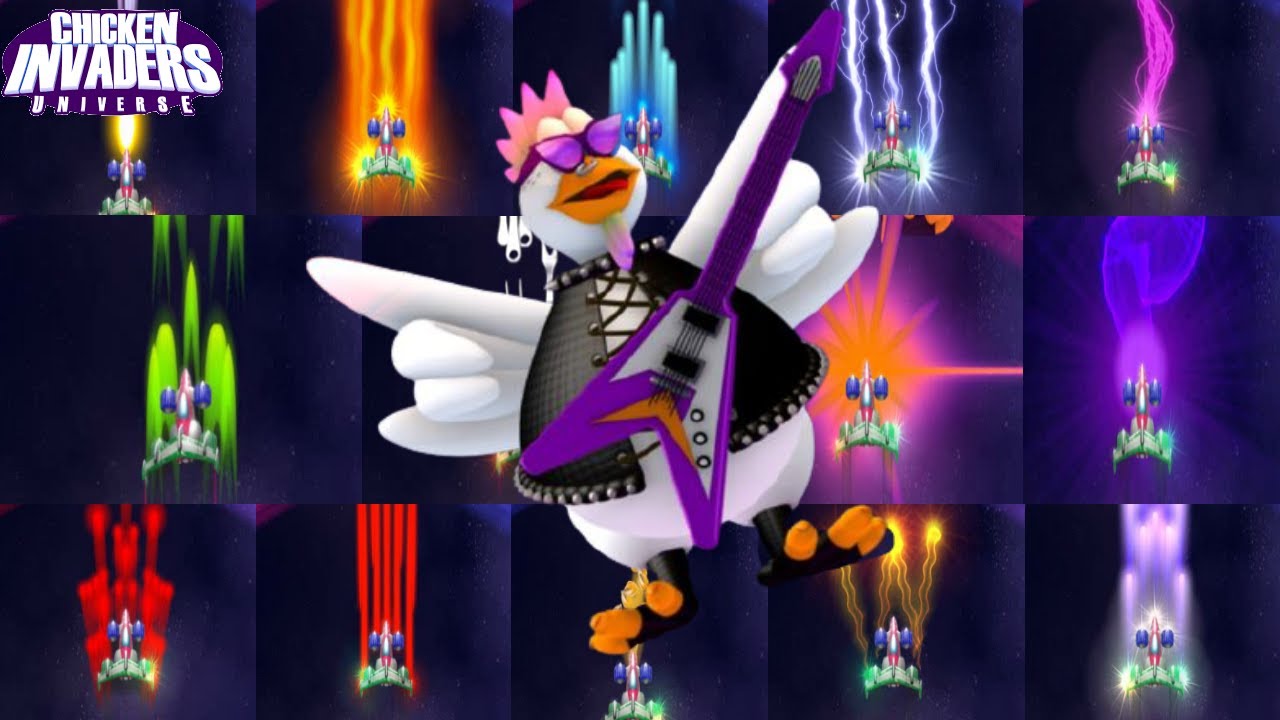 Chicken Invaders Universe : All Weapon Vs Thundercluck
