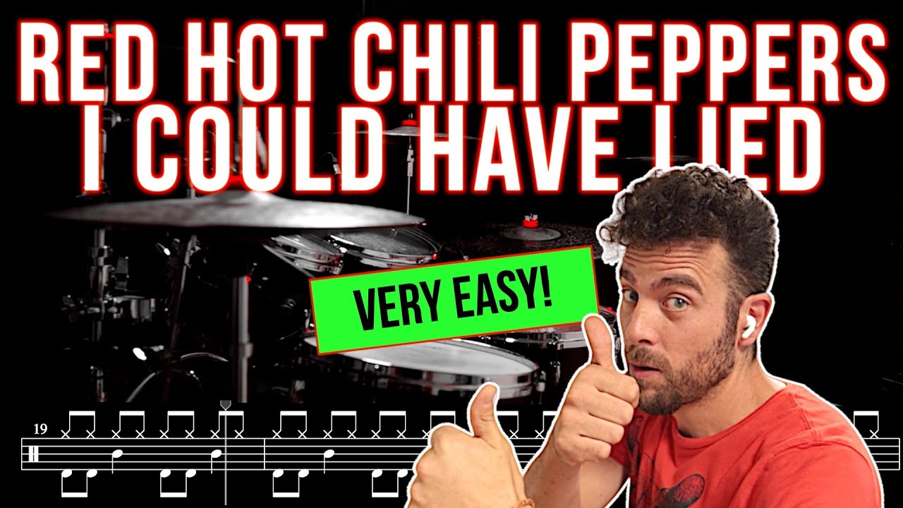 Red Hot Chili Peppers - I Could Have Lied - Drum Cover (with scrolling drum score)
