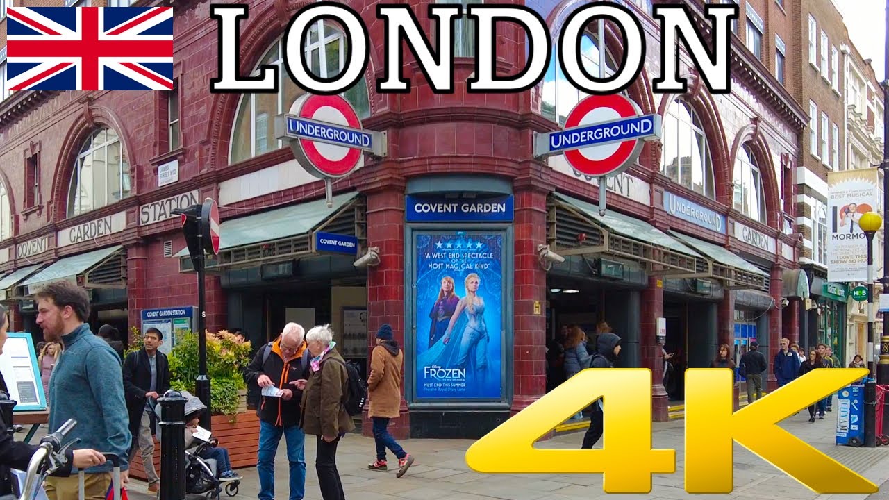 London Spring Walk | Covent Garden, Leicester Square, Piccadilly Circus, Regent Street | 4K