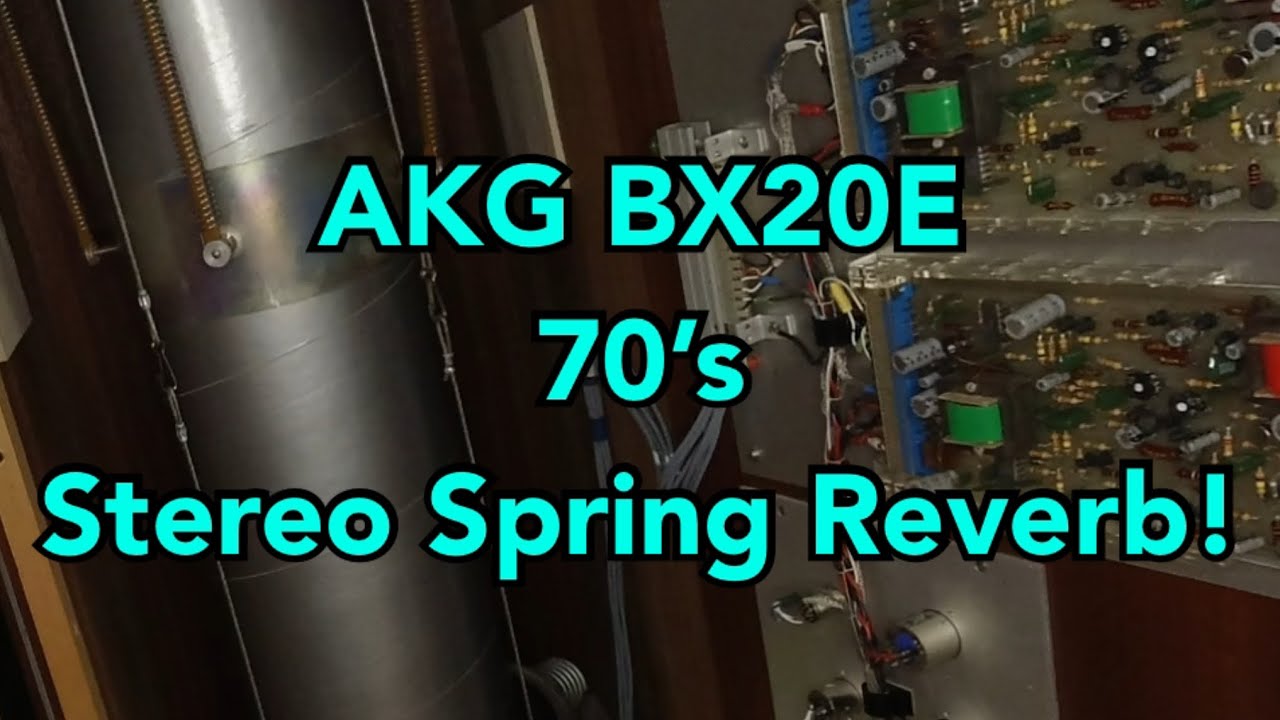 AKG BX20E — стереофонический пружинный ревербератор в стиле 70-х!