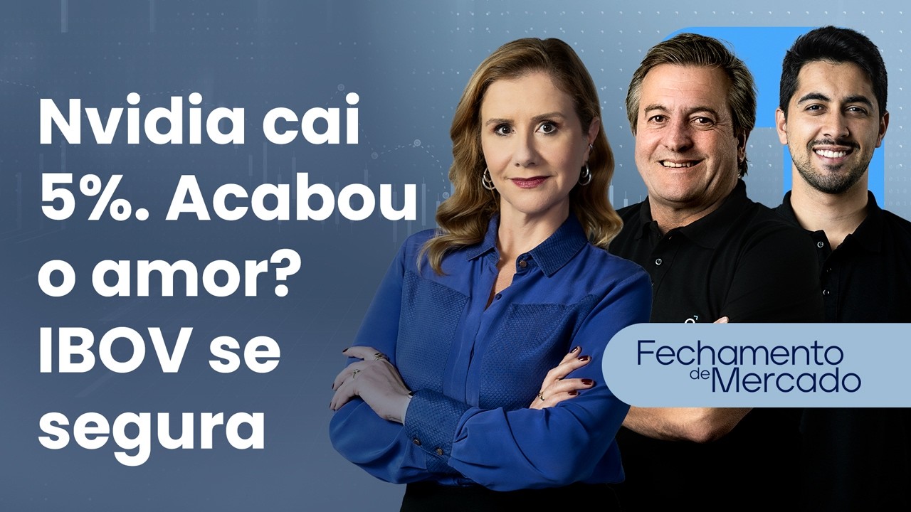 🔴 26/02/26 Nvidia cai 5%. Acabou o amor? | IBOV se segura | Fechamento de Mercado