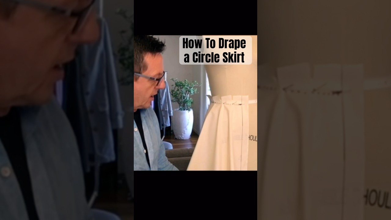 How to Drape a Circle Skirt ~ Shorts ~ Fashion Design Tutorial