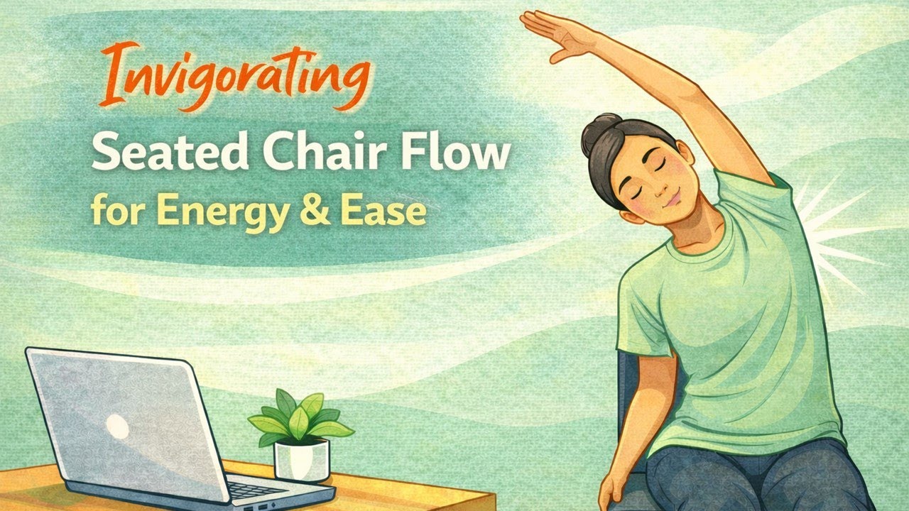 25-Min Seated Chair Flow for Energy & Ease | Desk Yoga Break