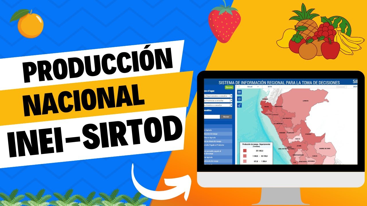 Cómo Extraer Datos de Producción Nacional (INEI) de Insumos Agro- SIRTOD - Tutorial español 2024