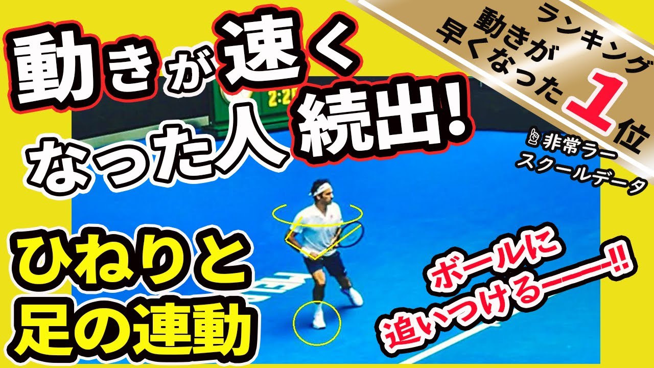 一歩目が格段に速くなる！構えとスタートが同時に出来るテニスフットワーク練習