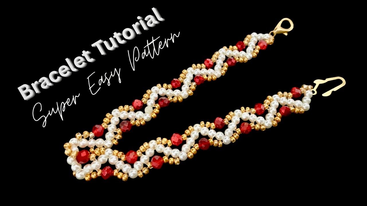 How to make a beaded bracelet with elegant design 
