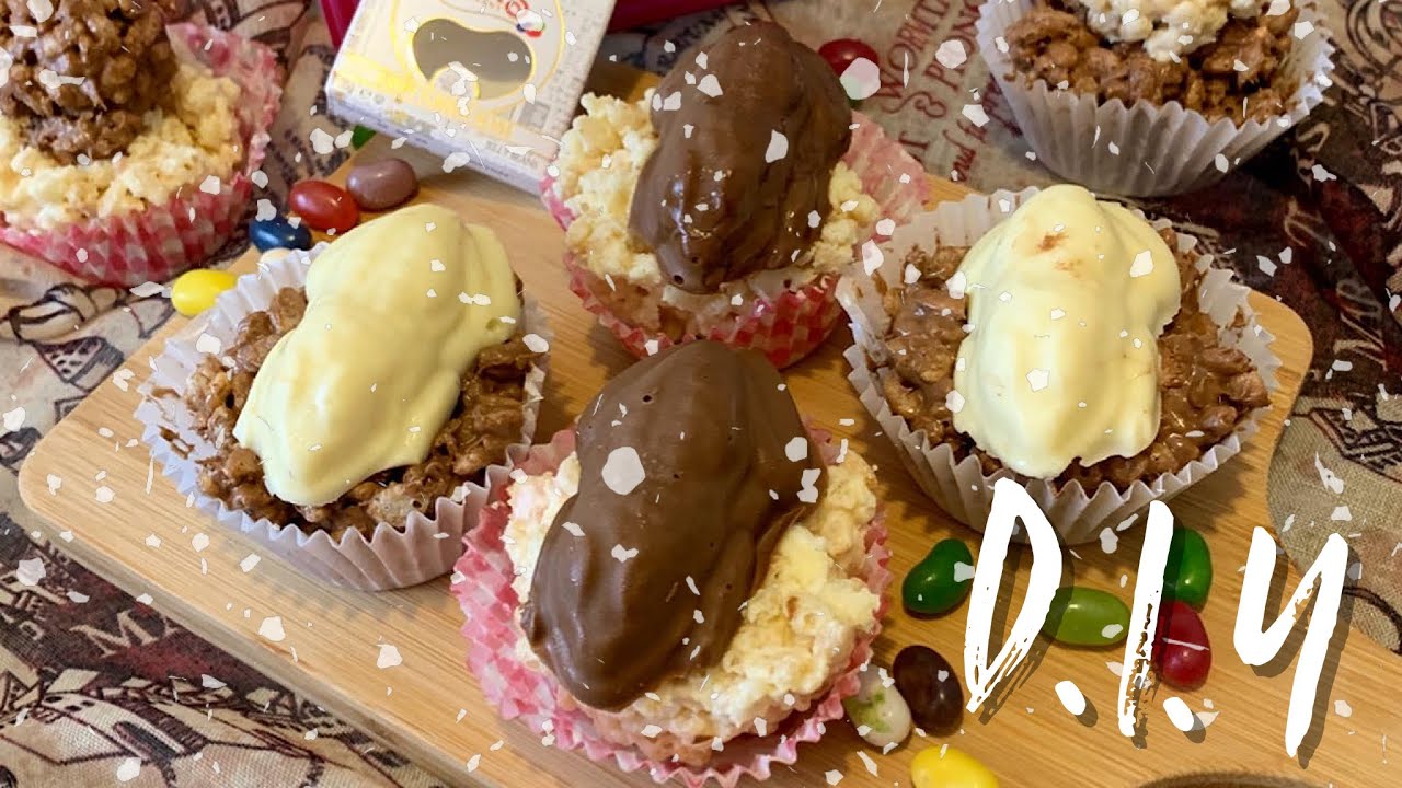 CREATING Chocolate Frog Harry Potter RICE KRISPIE Cakes - Do It Yourself December