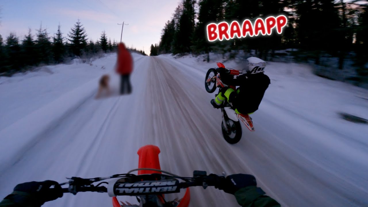 Hondilla Hurjastelua Liukkaalla | Crf 250 & Crf 150