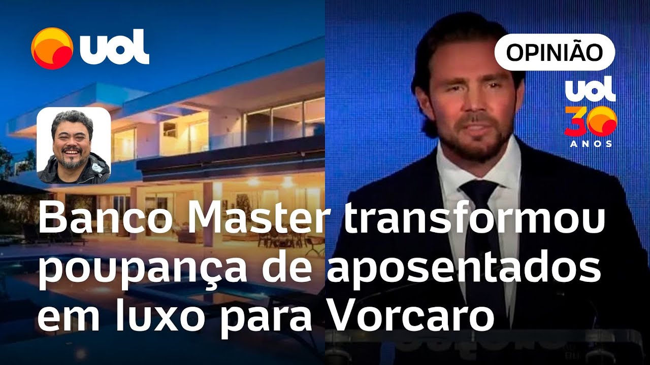 Banco Master converteu poupança de aposentados em superluxo para Daniel Vorcaro | Sakamoto