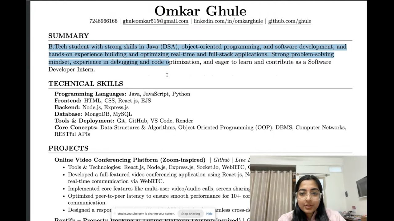 Resume Rejections Explained | Live Career Guidance with Amazon Engineer