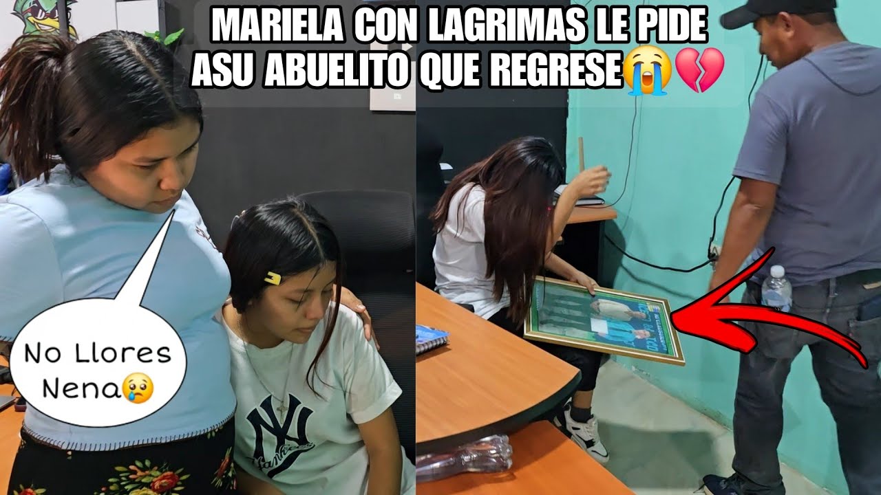 MARIELITA Gritab4 Llorando Adentro De La Oficina Al Ver La Foto De Su Finado Abuelito🕊😭 Esto Es Dur0