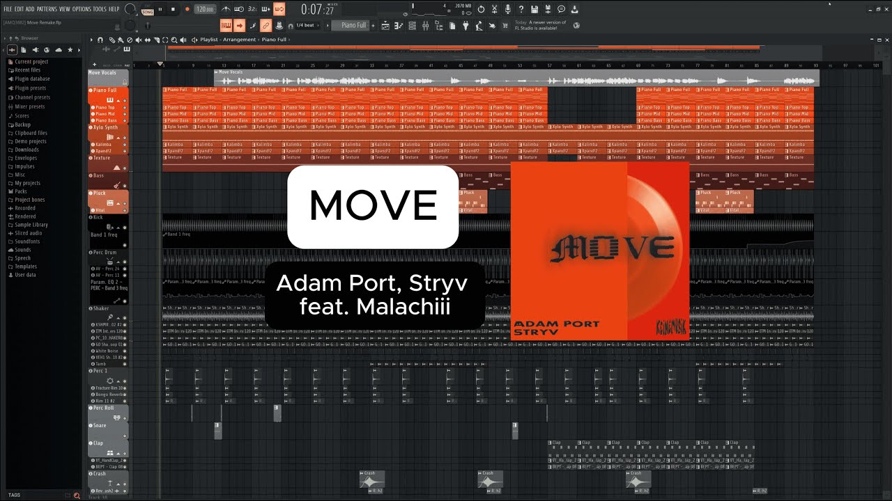 Move - Adam Port, Stryv ft. Malachiii [remake] + FREE FLP