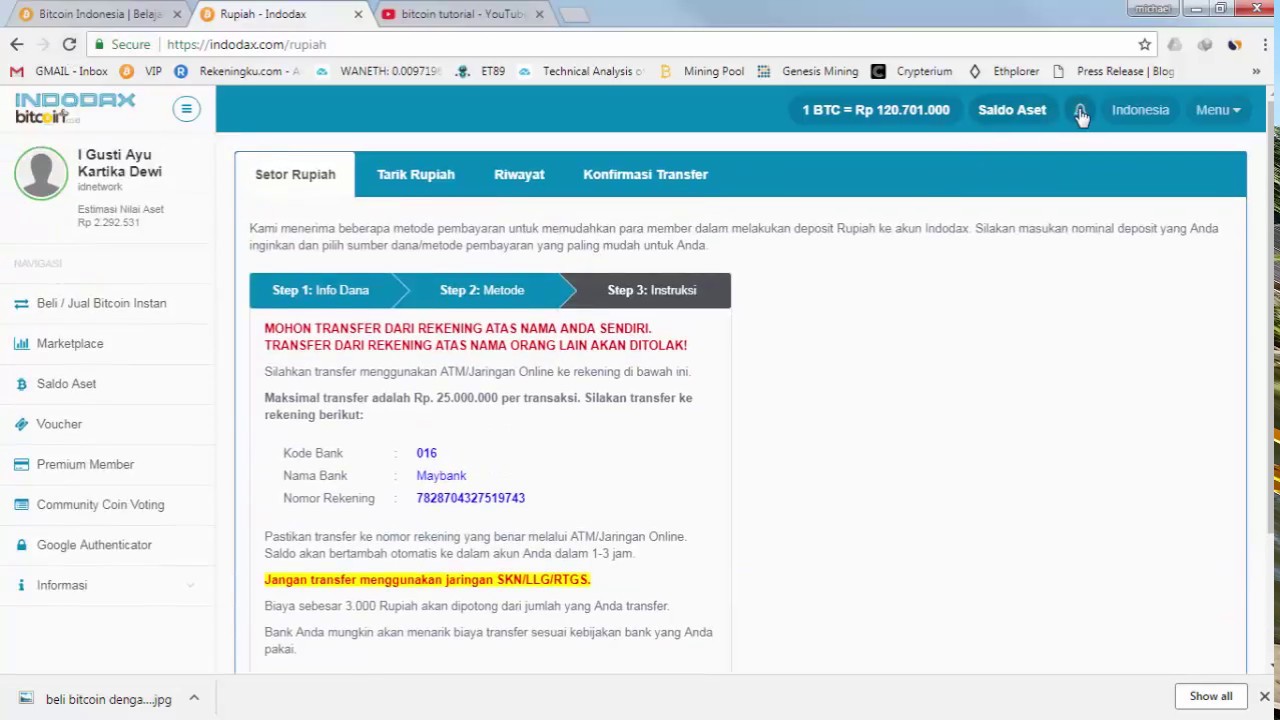 Cara Deposit Agar Cepat Masuk di Akun Indodax