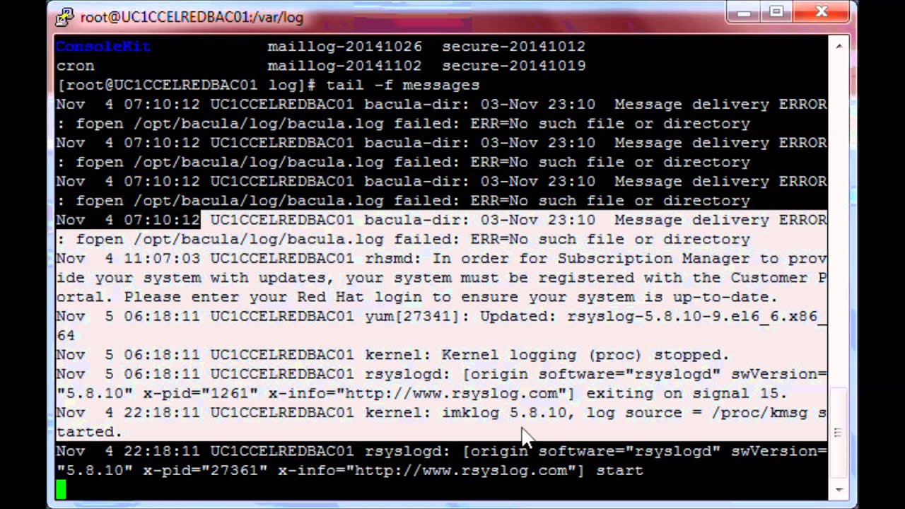 Having fun deploying your rsyslog server.