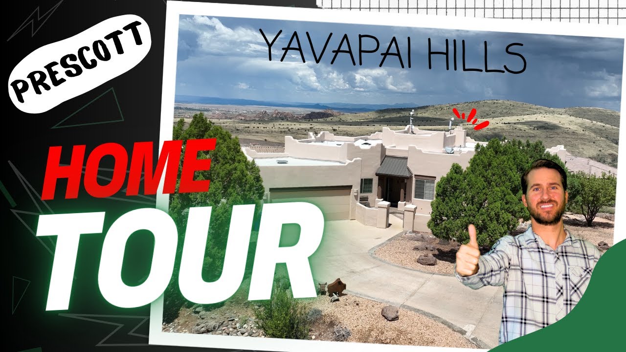 Yavapai Hills Prescott AZ | Santa Fe Style Home Tour (3896 Twisted Trail)