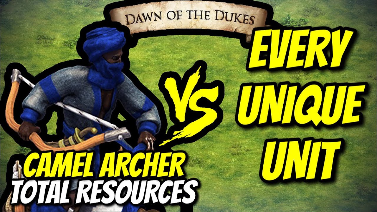 ELITE CAMEL ARCHER vs EVERY UNIQUE UNIT (Total Resources) | AoE II: Definitive Edition