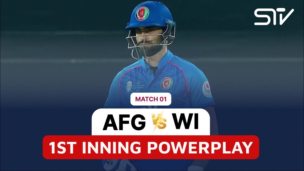 1st Innings Powerplay | Afghanistan vs West Indies | 1st T20I MATCH | 3213