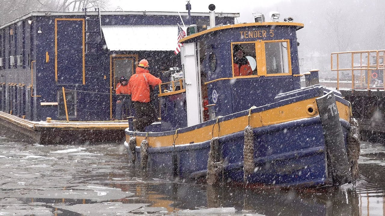 Getting Ready for Winter: Canal Boats Head to Dry Dock