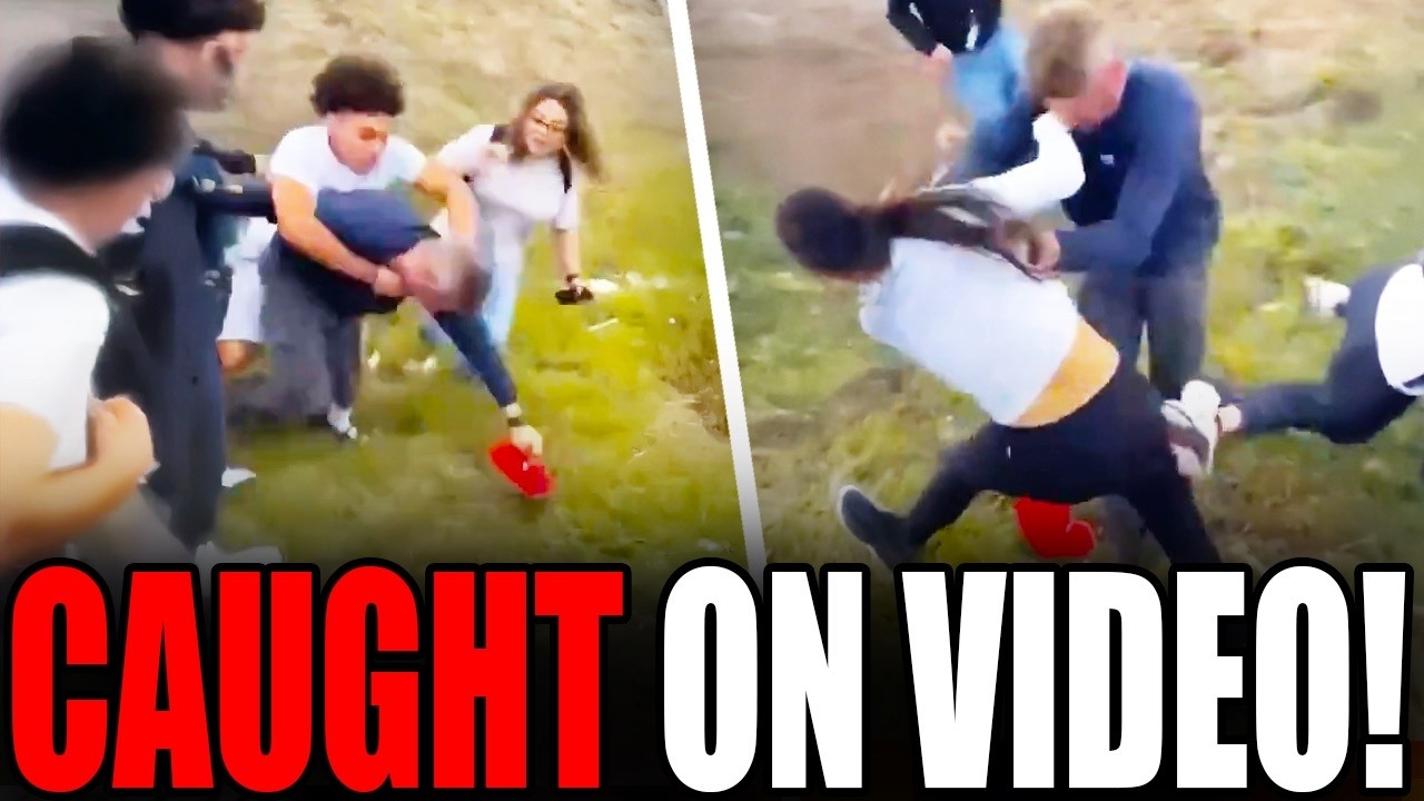 Trump Fan ATTACKS LITTLE GIRL, Then GETS BEAT UP!