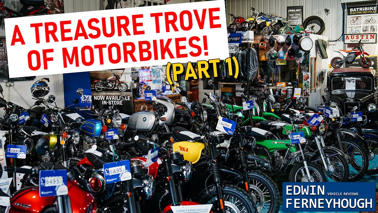 A Treasure Trove of Motorbikes (plus more) Edwin's Shop Full Walkaround Part 1!