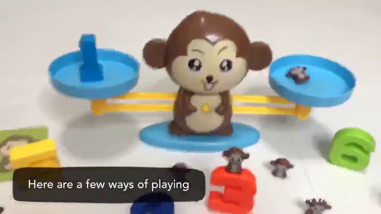 Jouet Balance Singe Jeu Monkey Maths Jouet d'apprentissage Math&eacute;matiques