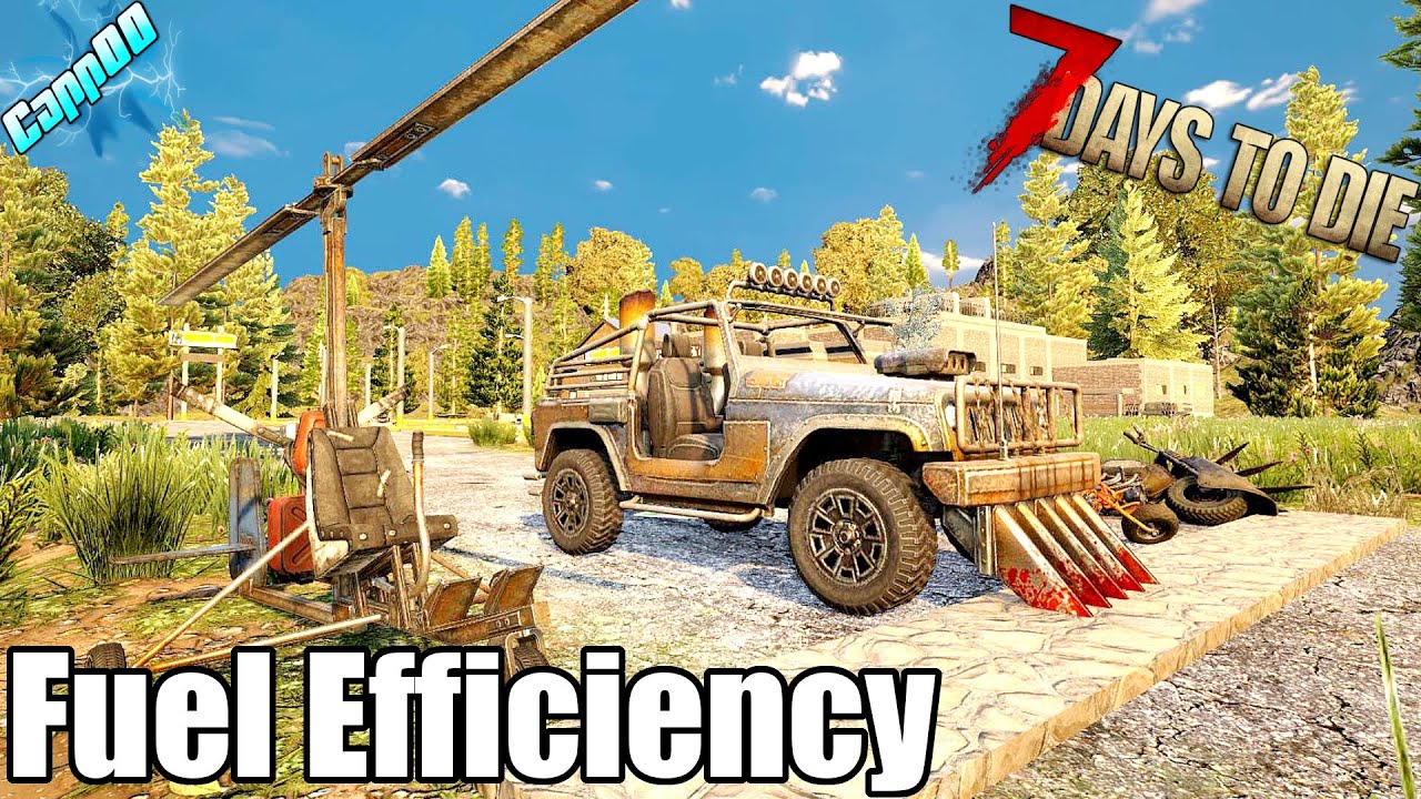 7 Days To Die - Vehicle Fuel Efficiency - Which Vehicle Is Best? (Alpha 19)