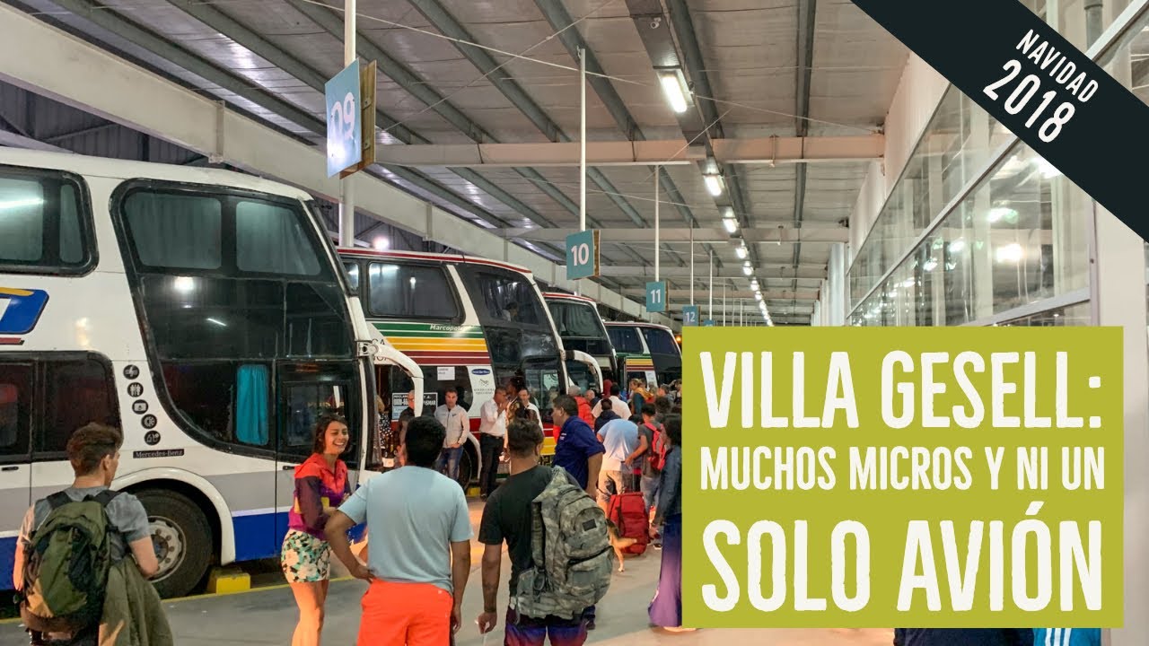 Villa Gesell: tantos micros y ningún avión