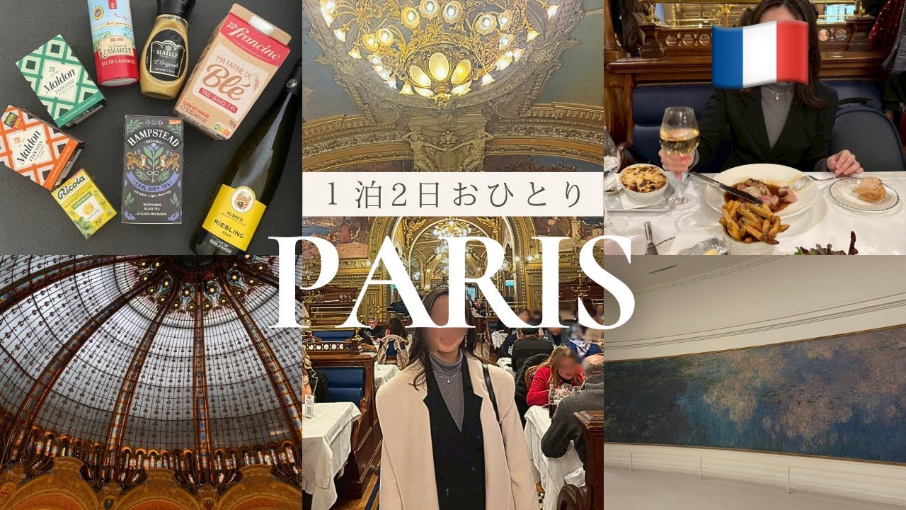 パリひとり旅Vlog｜1泊2日でショッピングと贅沢ディナー 🇫🇷 | 冬のソルド🛍️ | Emily in Paris