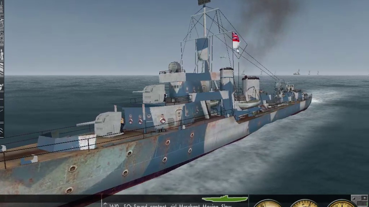 Silent Hunter 3 type IXD2 U-BOAT vs convoy
