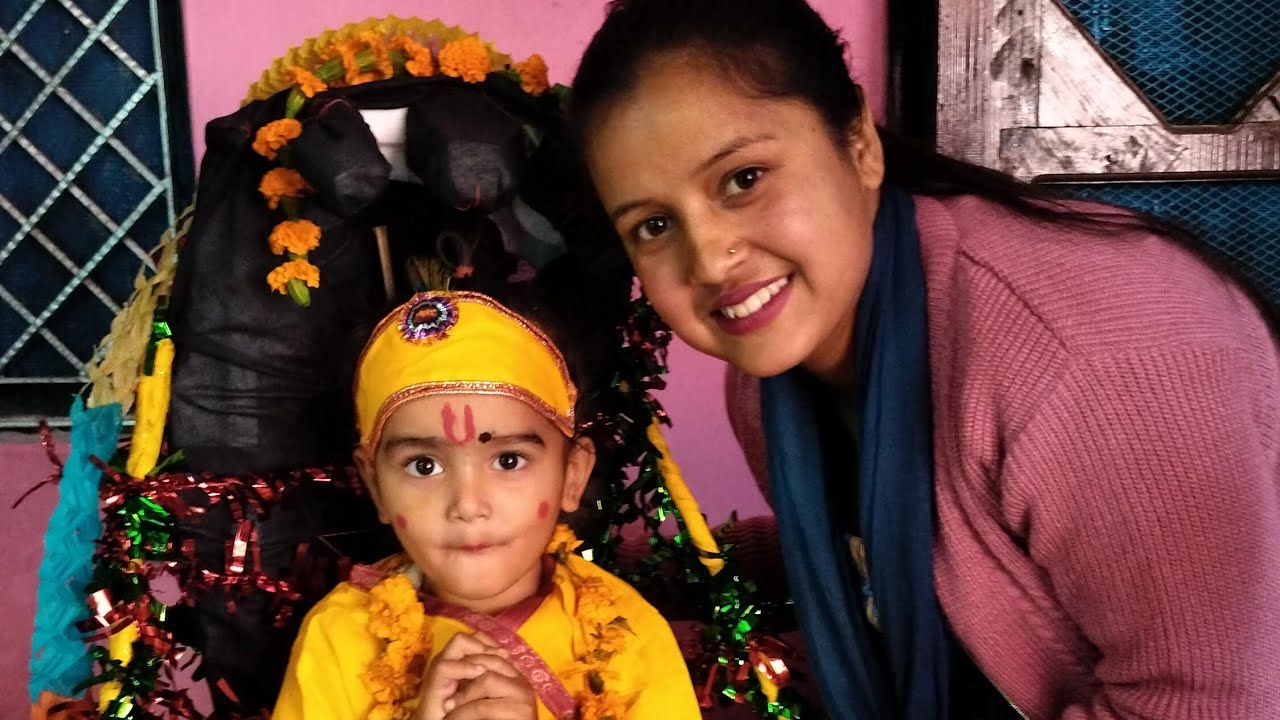 भागवत कथा का चतुर्थ दिवस🙏 ।।कृष्ण जन्मपर  झूम उठा पूरा पंडाल❤️🥰