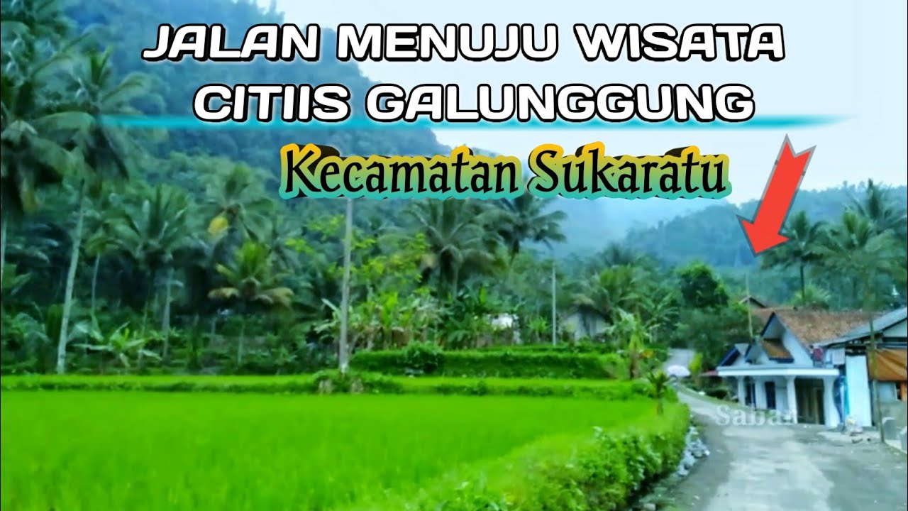 Jalan Menuju Wisata Citiis Galunggung Lewati Pedesaan yang Indah Banget