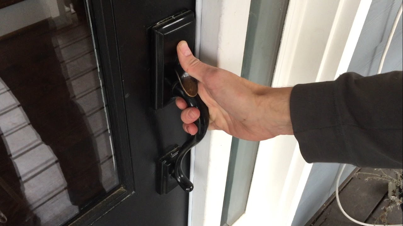 Замена дверной ручки и узла ручки (Kwikset Handleset)