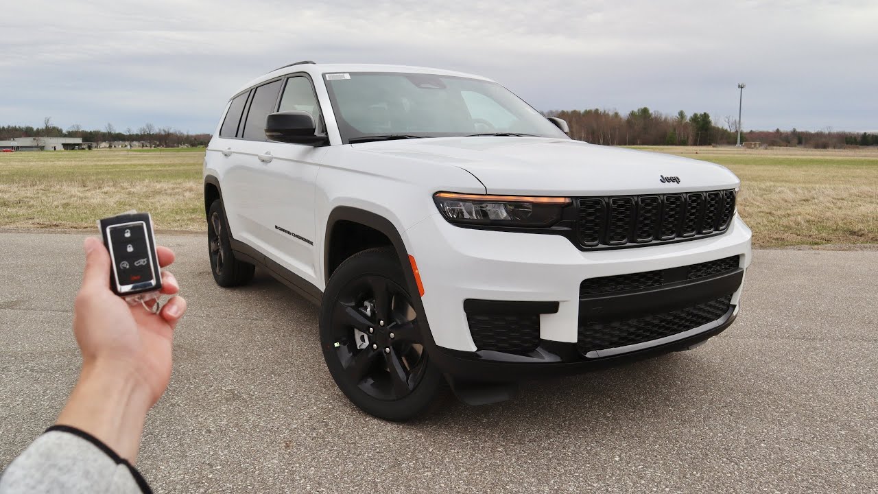 2022 Jeep Grand Cherokee L Altitude 4X4: Start Up, Walkaround, POV, Test Drive and Review