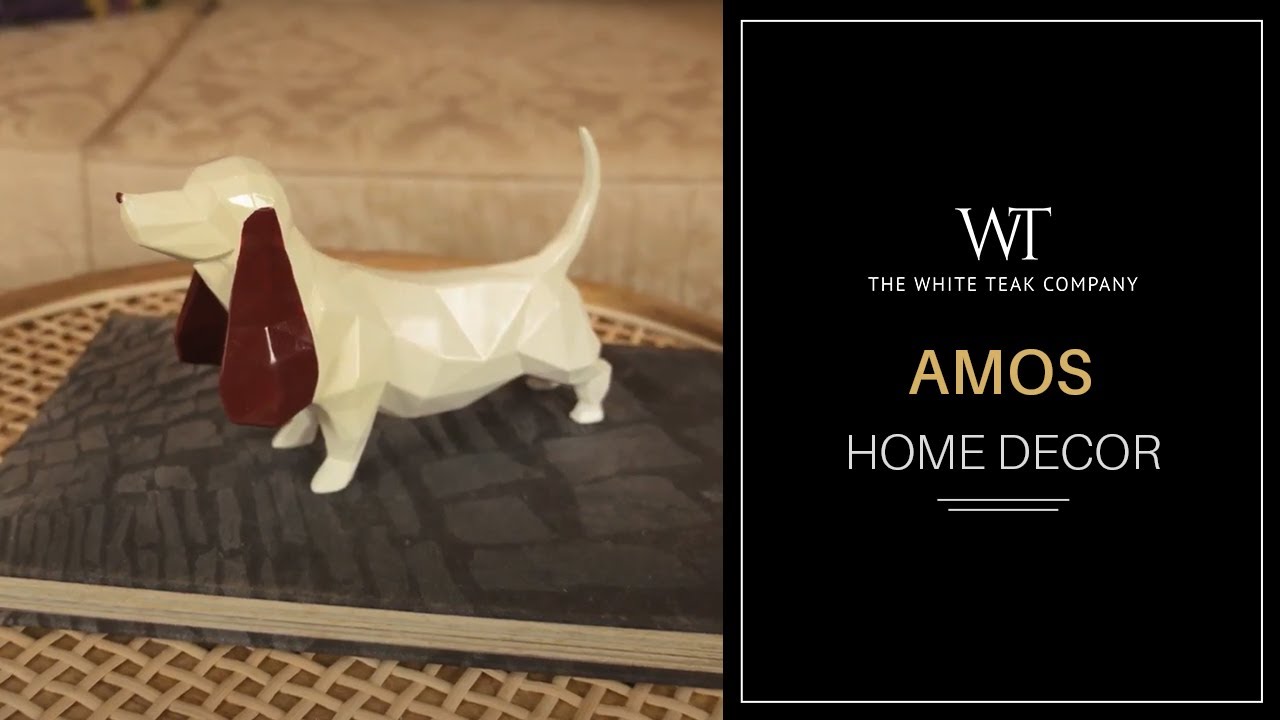 Amos Home Decor | White Teak