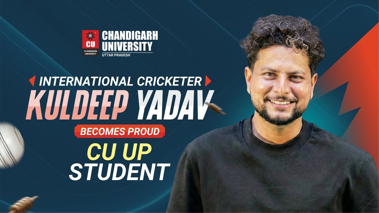 Global achievement takes a new turn as International Cricketer Kuldeep Yadav joins CU UP Campus.