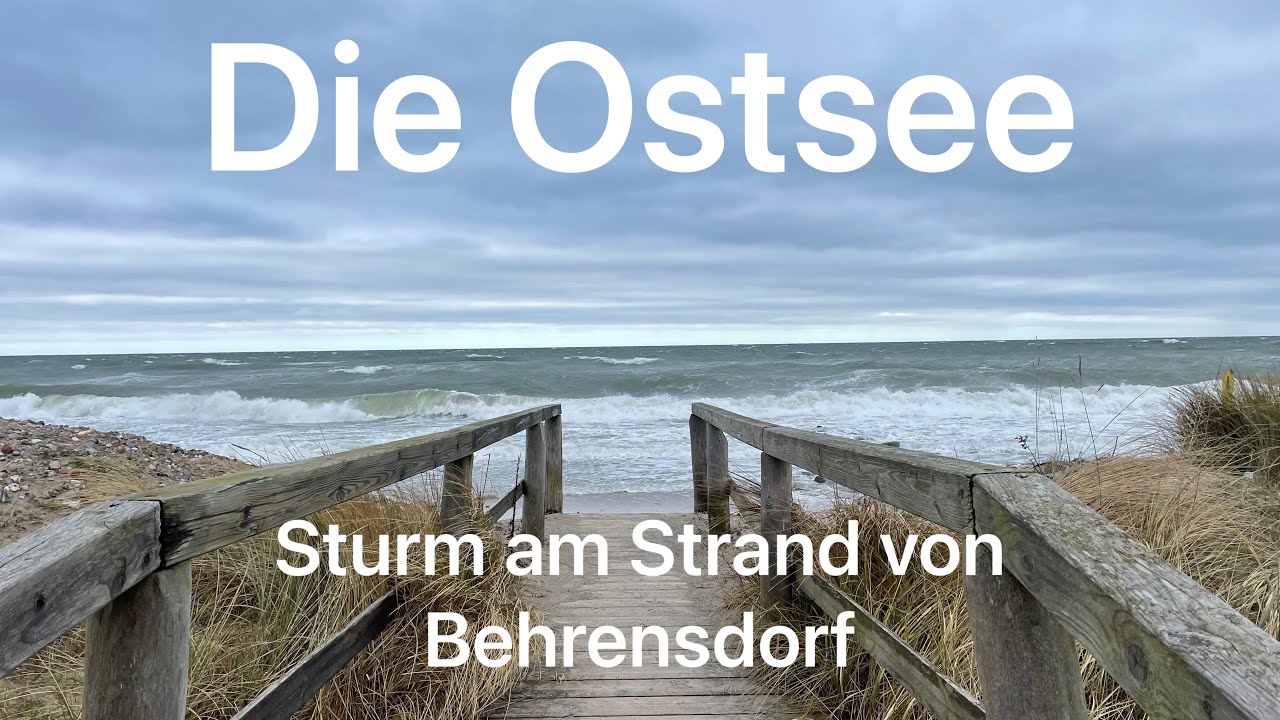 Die Ostsee - Sturm am Strand von Behrensdorf