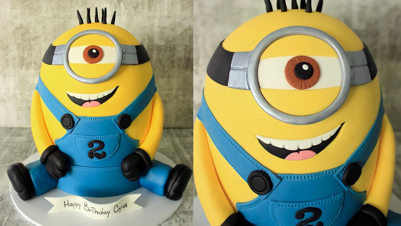 Pastel de minion 3d / Minion cake | Fiorella Cake