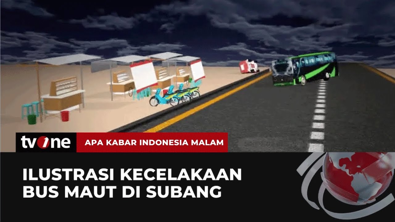 Ilustrasi Kecelakaan Bus Rombongan Pelajar SMK di Ciater Subang | AKIM tvOne