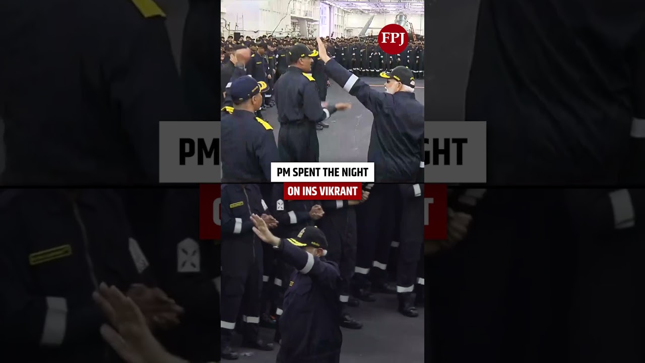 PM Modi celebrates Diwali with Navy and spent the night on INS Vikrant