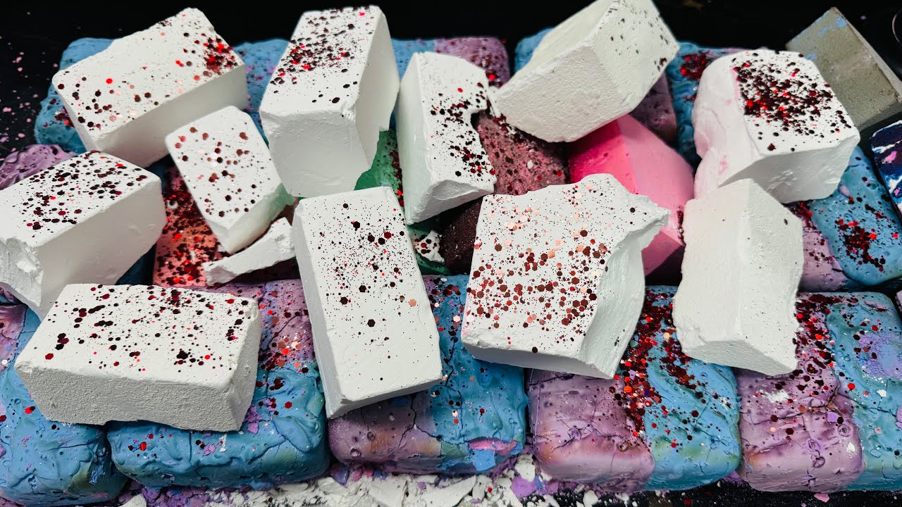 Fresh Gym Chalk & Dyed paste Reform Crush | Satisfying ASMR Chalk 
