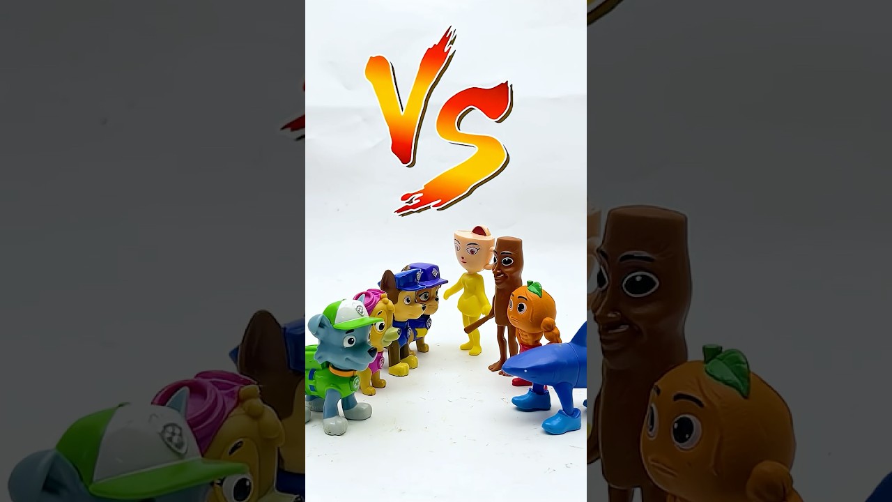 PAW Patrol Toys: CHASE vs Rocky, Ryde, Marshal #pawpatrol #short #chase