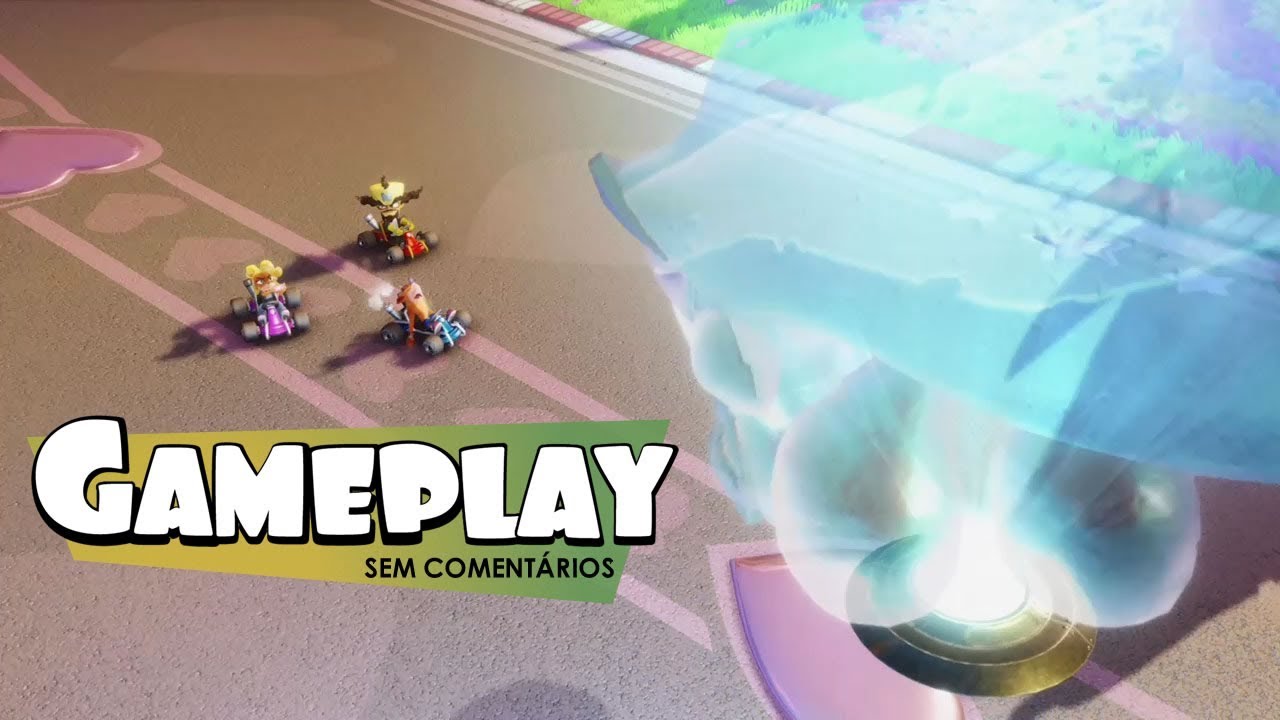Acelerando em Crash Team Racing Nitro-Fueled | Início dublado em português