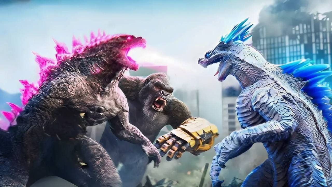 الغوريلا كونغ والكودزيلا يتحدون مع بعض في دولة مصر لكي يحاربون وحش خطر | godzilla x kong 24