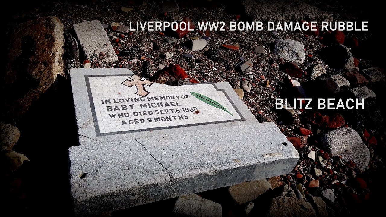 WW2 Liverpool Bomb Damage Rubble,Blitz Beach,Crosby Beach - DJI Osmo Pocket - DJI Mavic Air Drone -