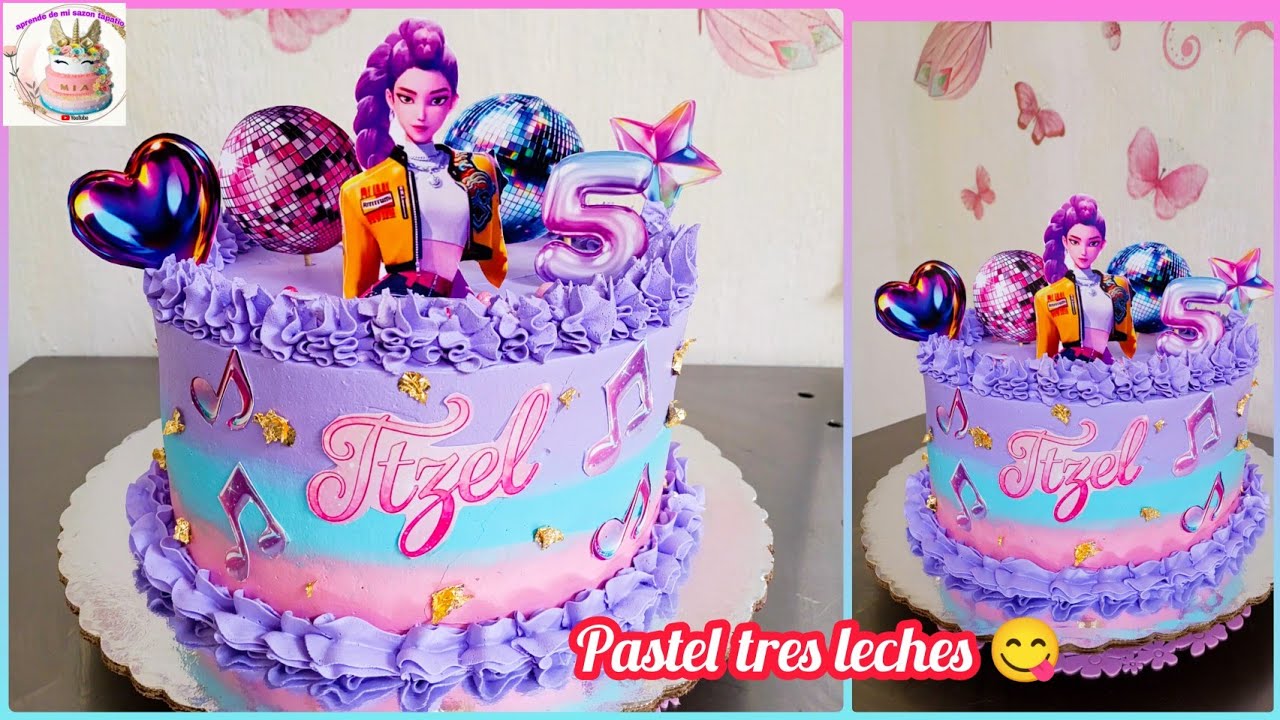 Pastel de GUERRERAS K-POP ✨ decoración en vivo #cakes #pastel #envivo