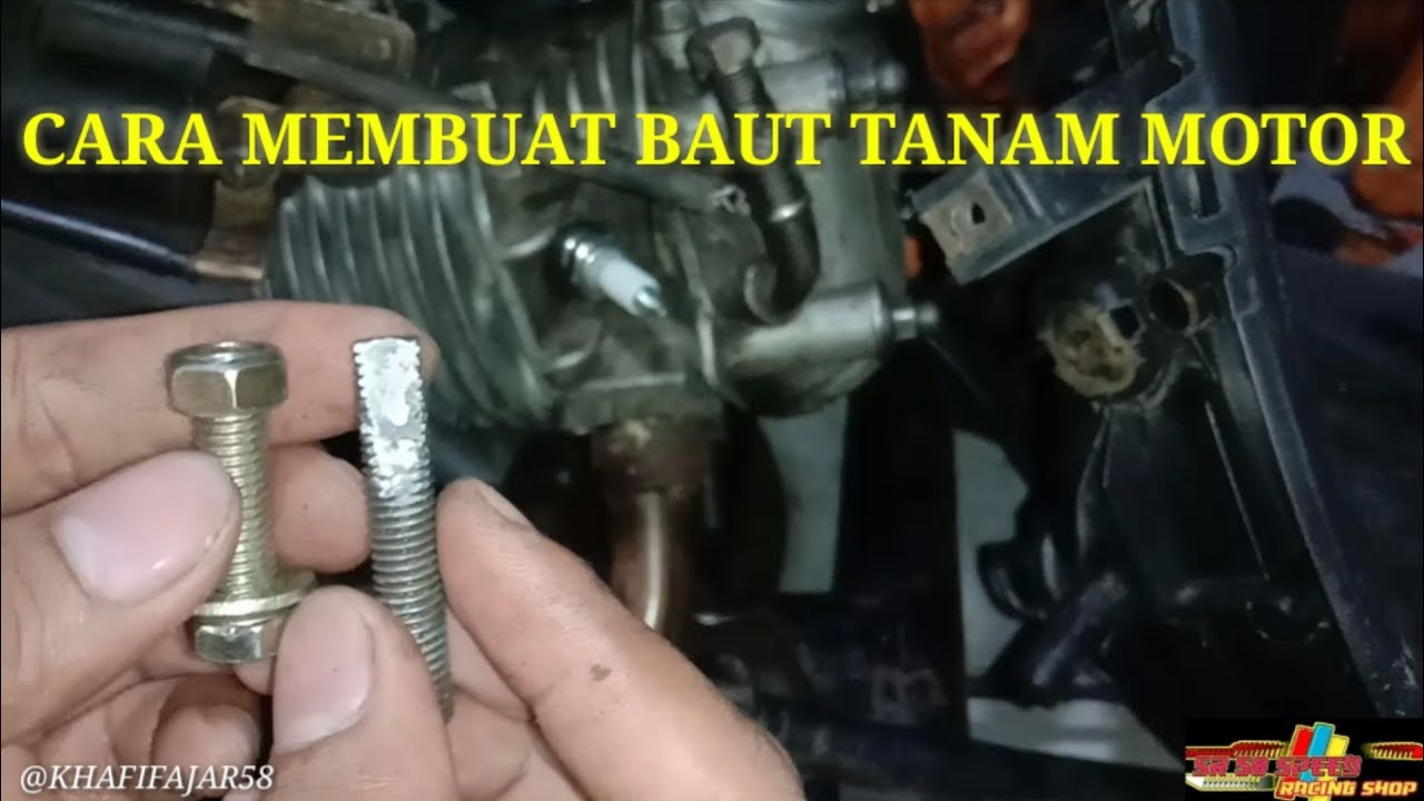 Cara mengatasi Baut kenalpot  yang dol / Slek