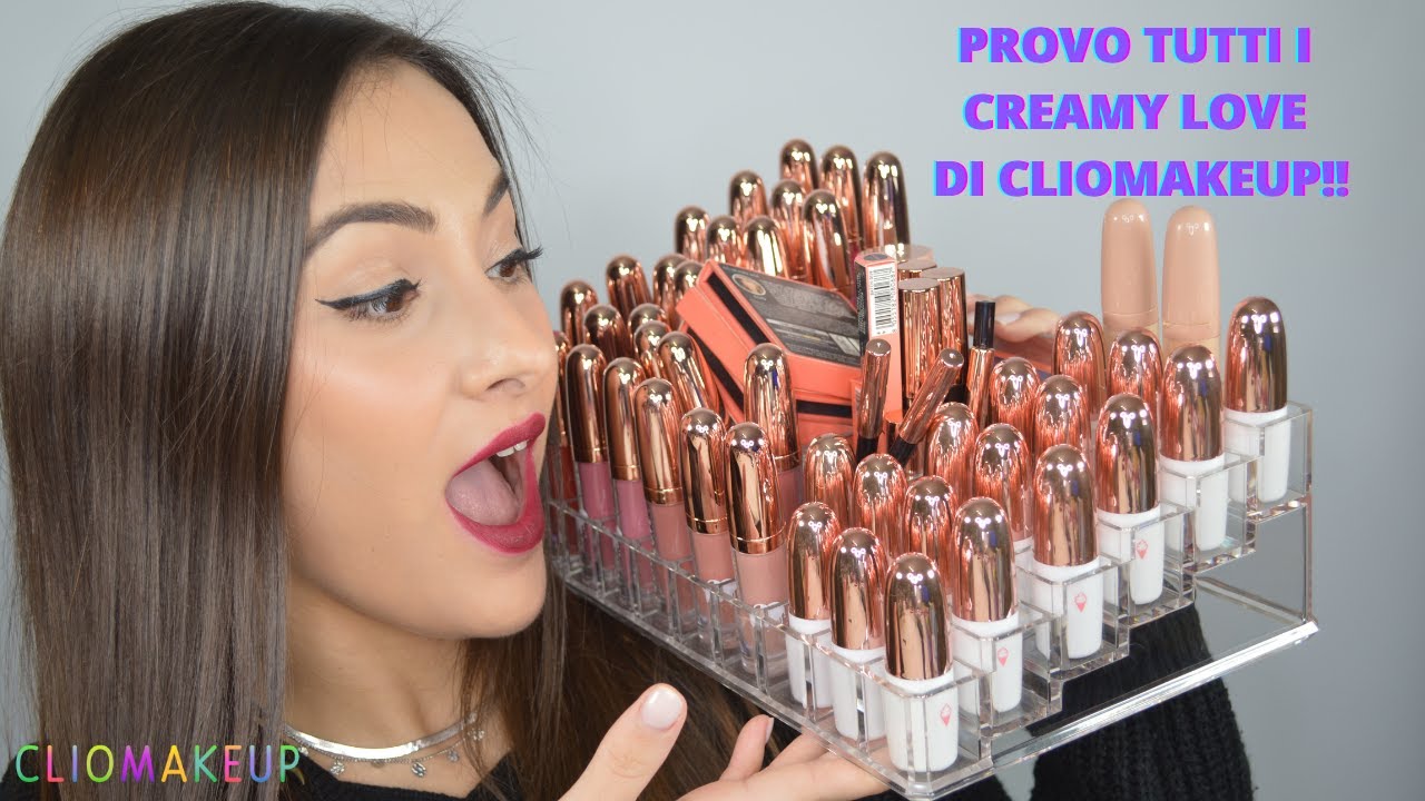 PROVO TUTTI I CREAMY LOVE PRESENTI ATTUALMENTE SUL  SITO CLIOMAKEUP SHOP !!!!!!!
