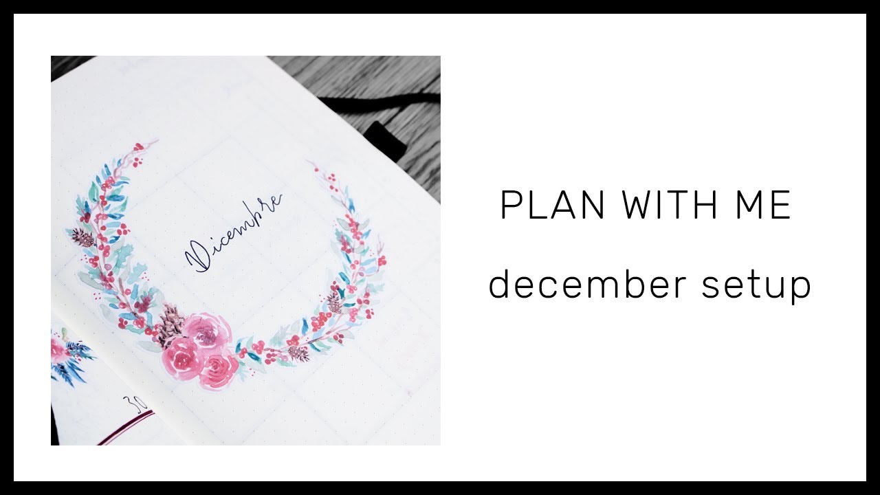 Plan with me &bull; December 2017 Bullet Journal Setup &bull; frai.OH